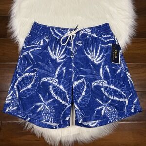 Polo Ralph‎ Lauren Men's Small Blue Tropical Hoffman Swim Trunks Board Shorts